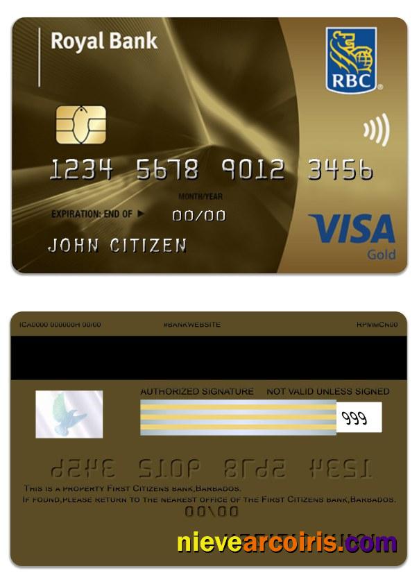 Barbaros Royal bank visa gold